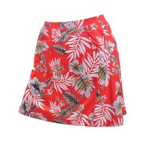 Monterey Club Tropical Print Golf Skirt – Style #2952 size extra large  16 - 18